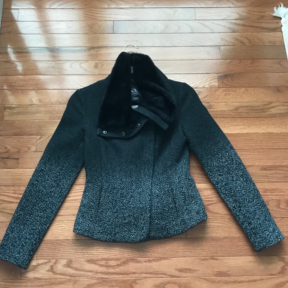Armani Exchange XS Winter Jacket in Black - Picture 2 of 6